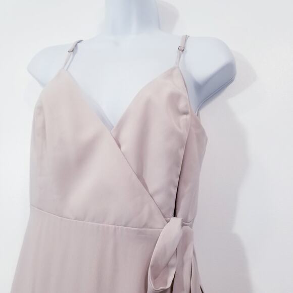 Show me your Mumu Mariah Wrap Dress High Low Maxi Bridesmaid Party Vacation - Picture 3 of 14